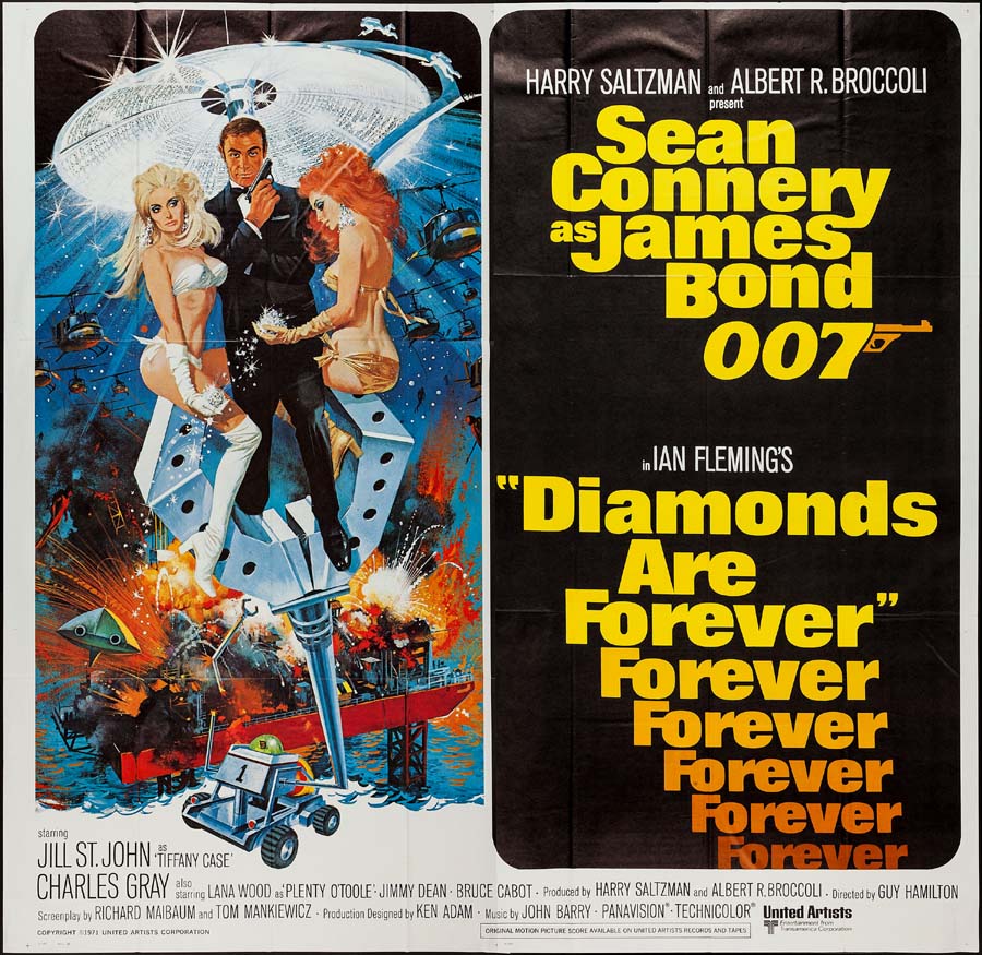 DIAMONDS ARE FOREVER @ FilmPosters.com