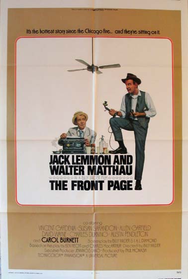 FRONT PAGE, THE (The Front Page) @ FilmPosters.com