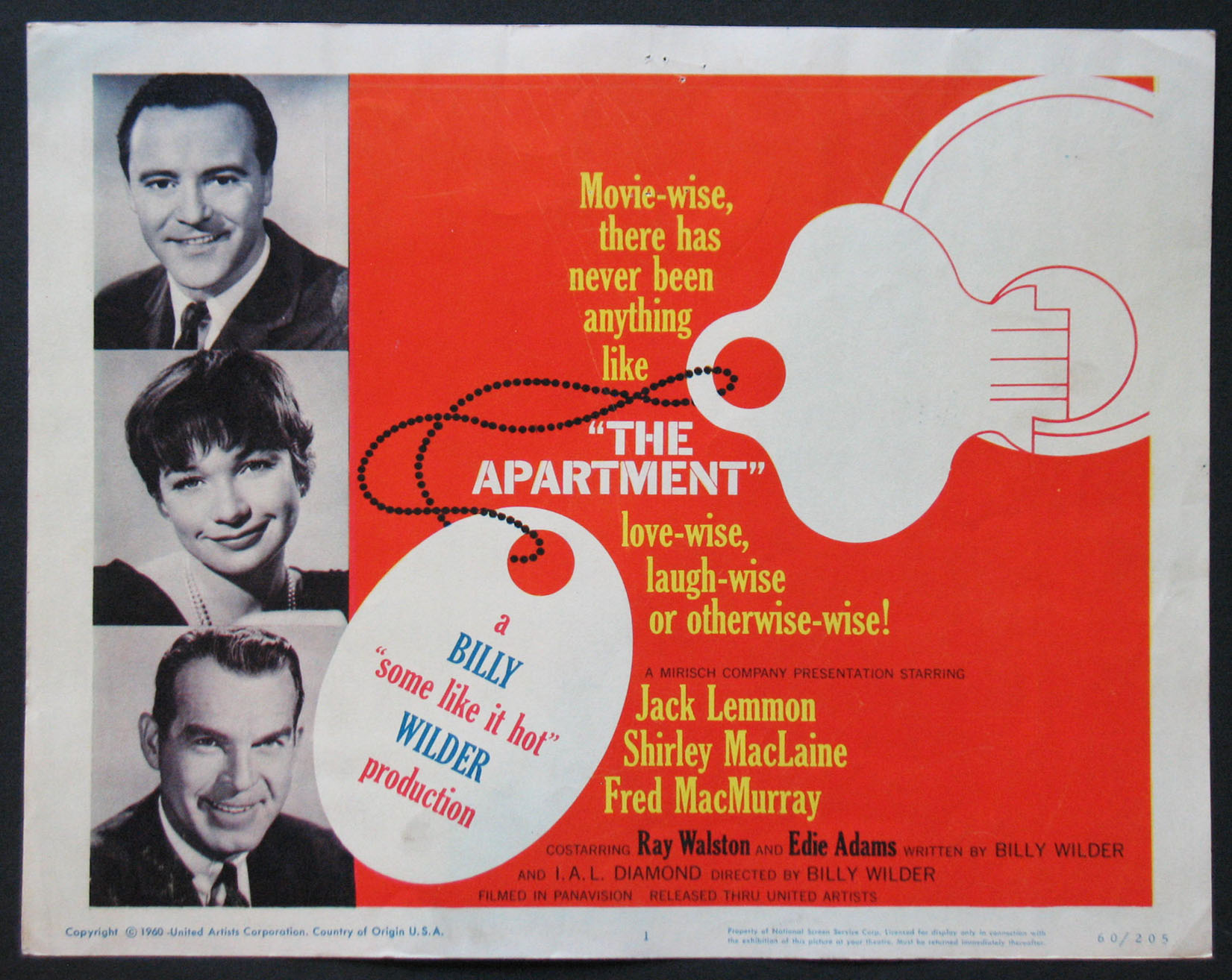 APARTMENT, THE (The Apartment) @ FilmPosters.com