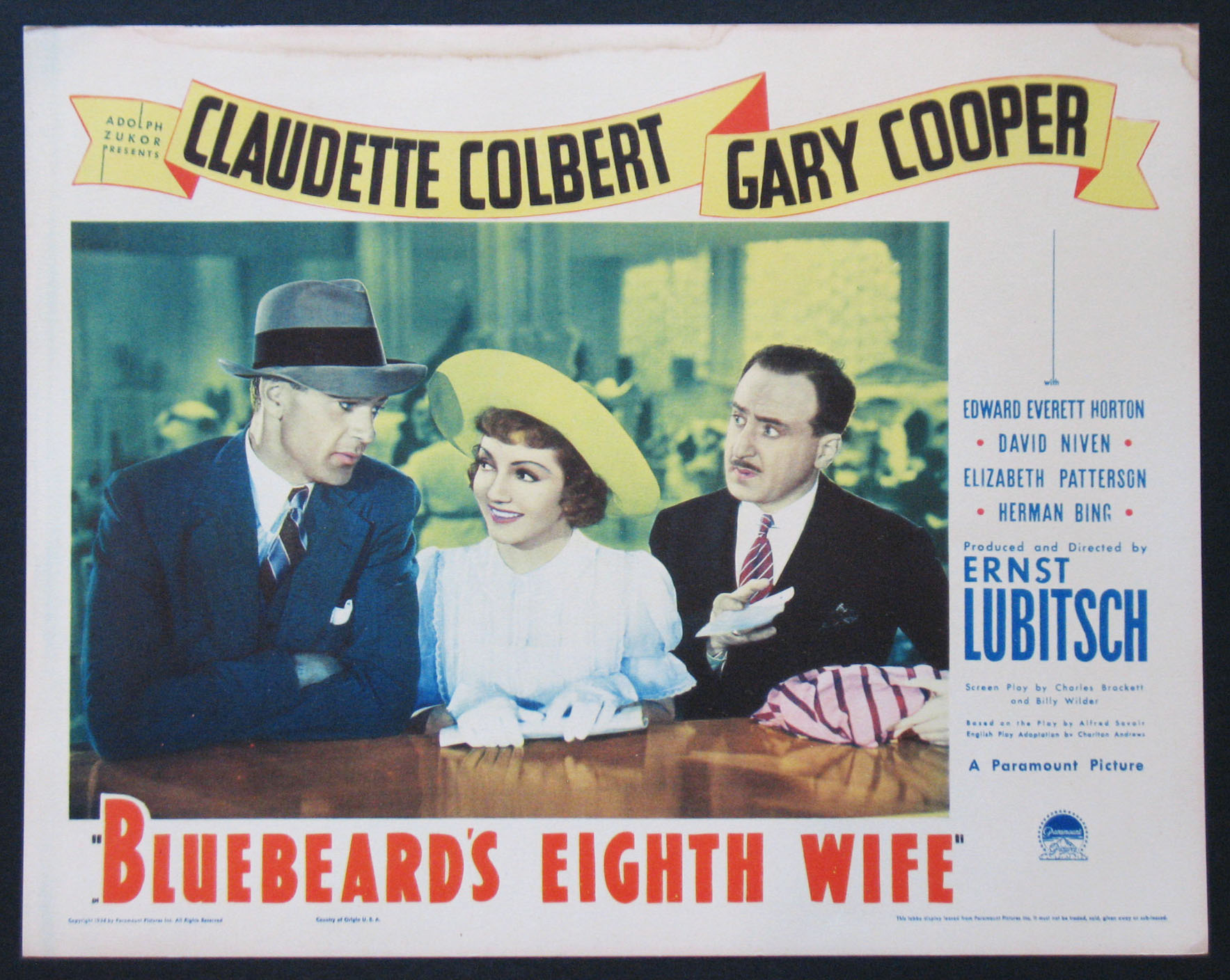 BLUEBEARD'S EIGHTH WIFE @ FilmPosters.com