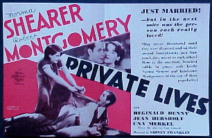 PRIVATE LIVES @ FilmPosters.com