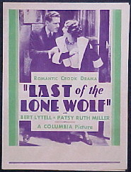 LAST OF THE LONE WOLF @ FilmPosters.com